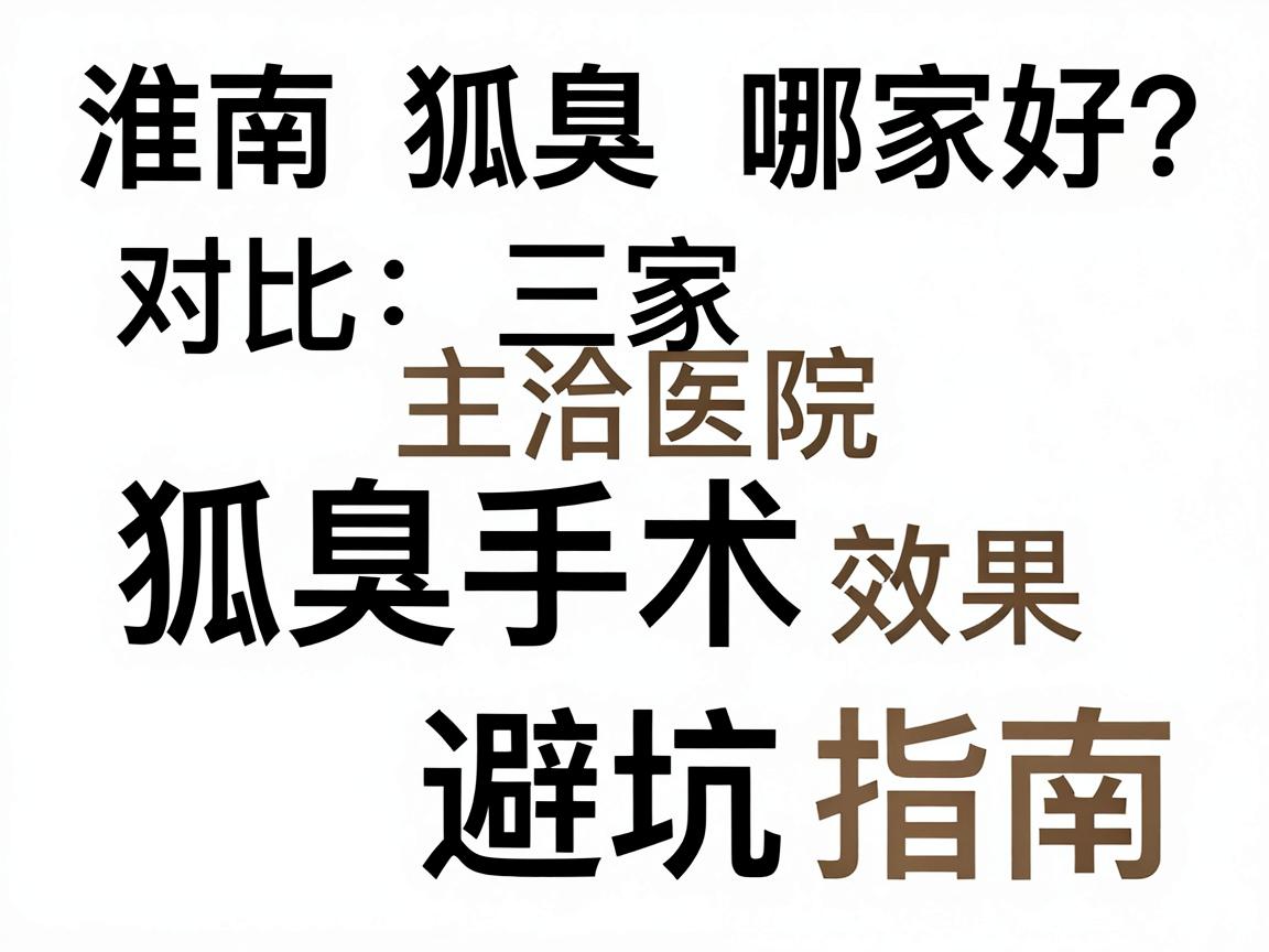 淮南狐臭手术哪家好？对比三家主流医院，狐臭手术效果与避坑指南