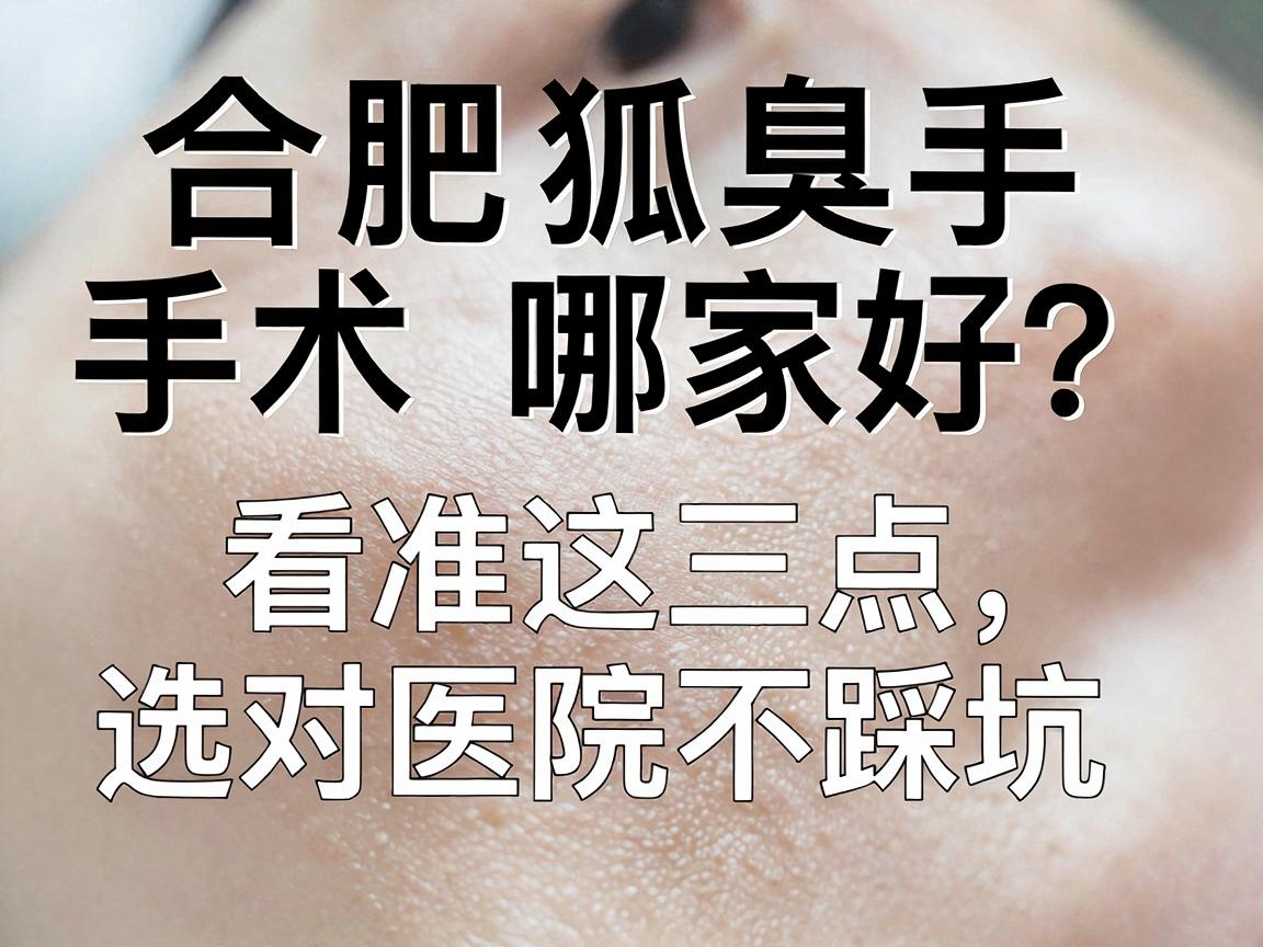 合肥狐臭手术哪家好？看准这三点，选对医院不踩坑（合肥狐臭手术避坑指南）