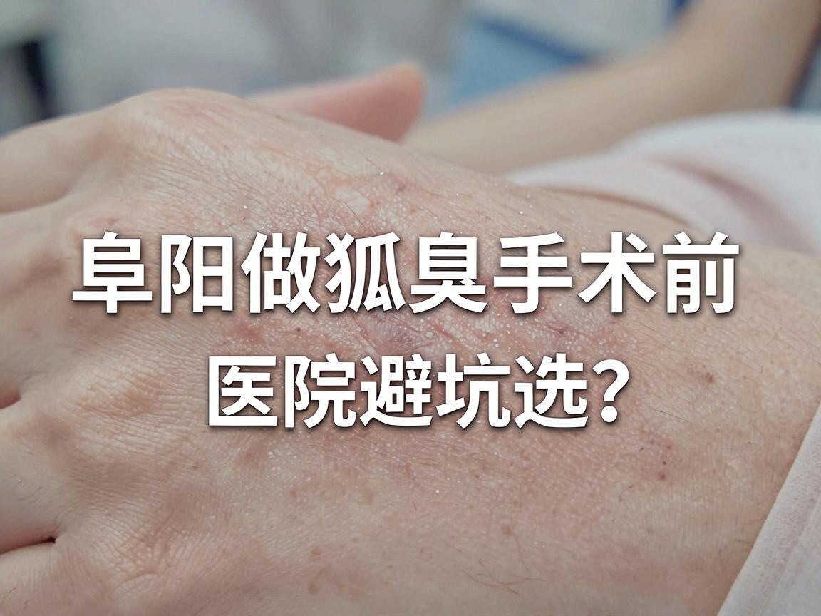 阜阳狐臭手术怎么选？阜阳做狐臭手术前，先看这份医院避坑指南