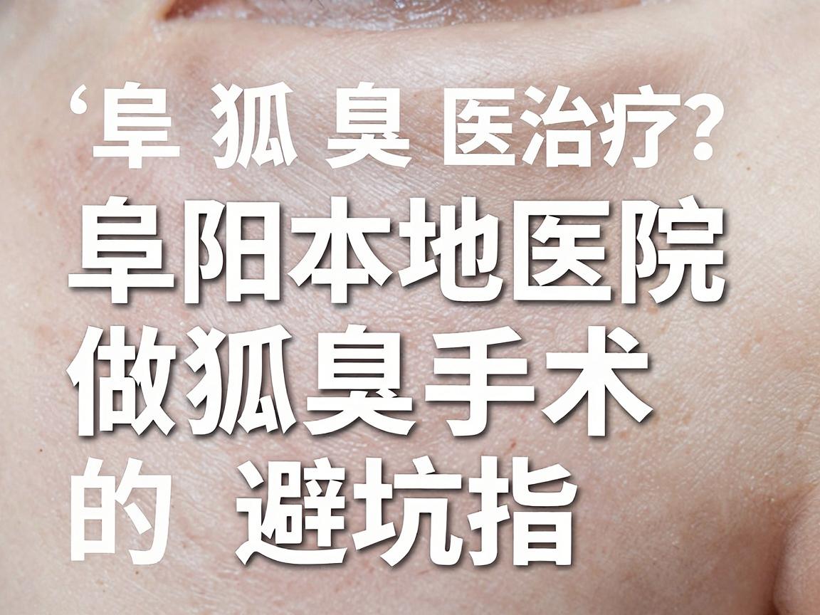 阜阳狐臭治疗去哪家医院？阜阳本地医院做狐臭手术的避坑指南
