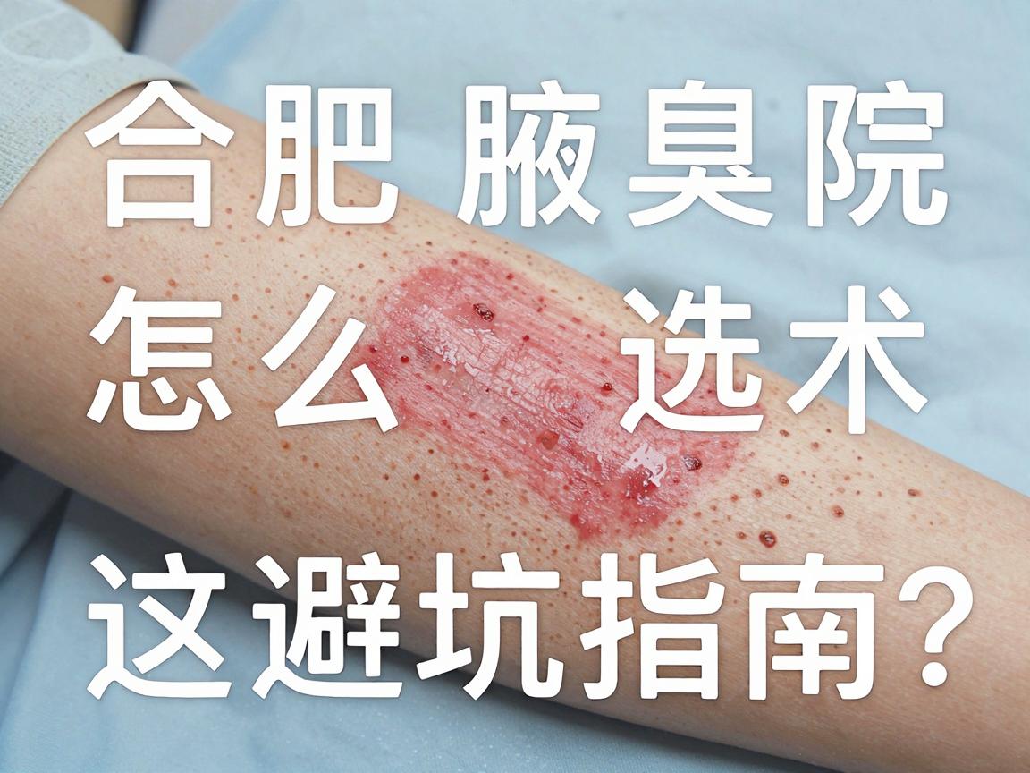 合肥腋臭手术医院怎么选？合肥腋秀专科的这份避坑指南，建议收藏