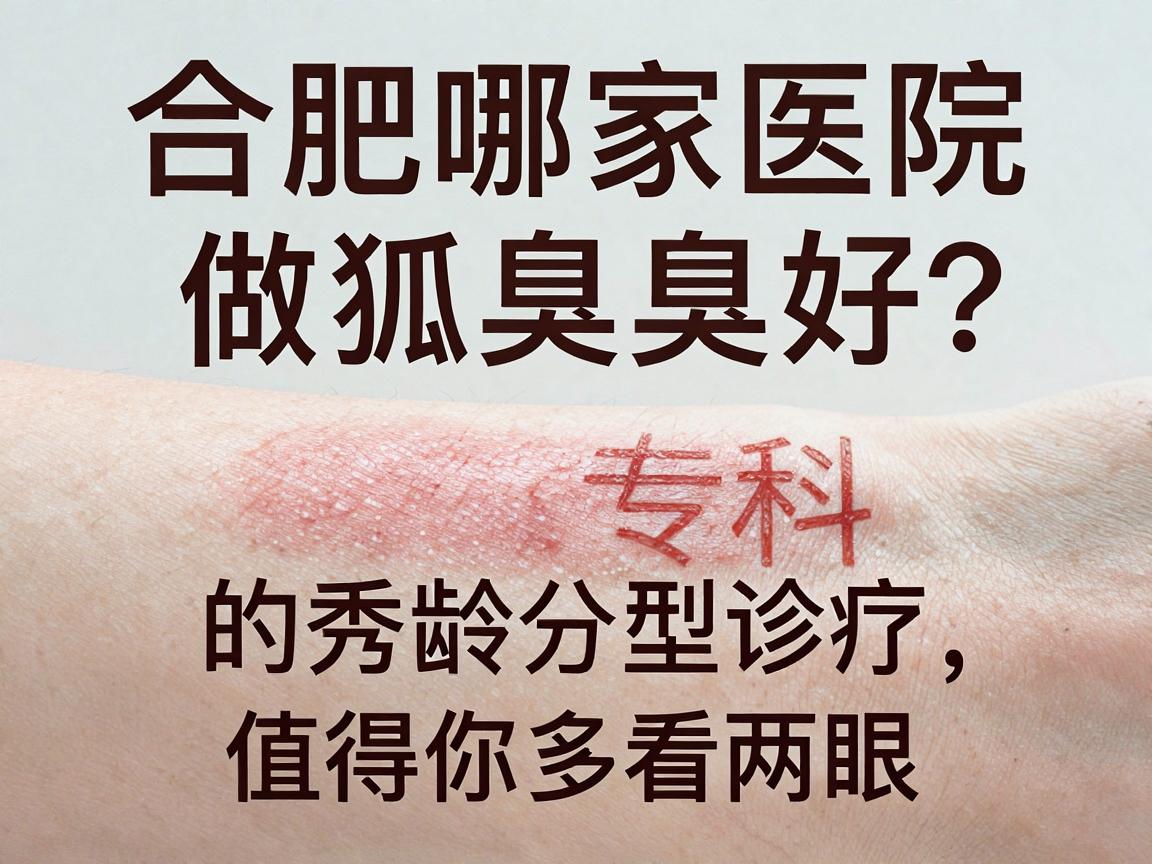 合肥哪家医院做狐臭好？腋秀专科的分龄分型诊疗，值得你多看两眼