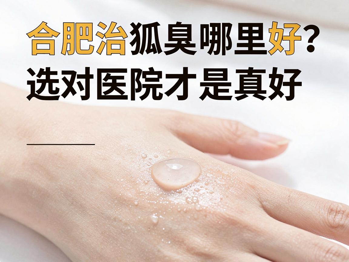 合肥治狐臭哪里好？选对医院才是真好—合肥腋秀腋臭专科深度解析