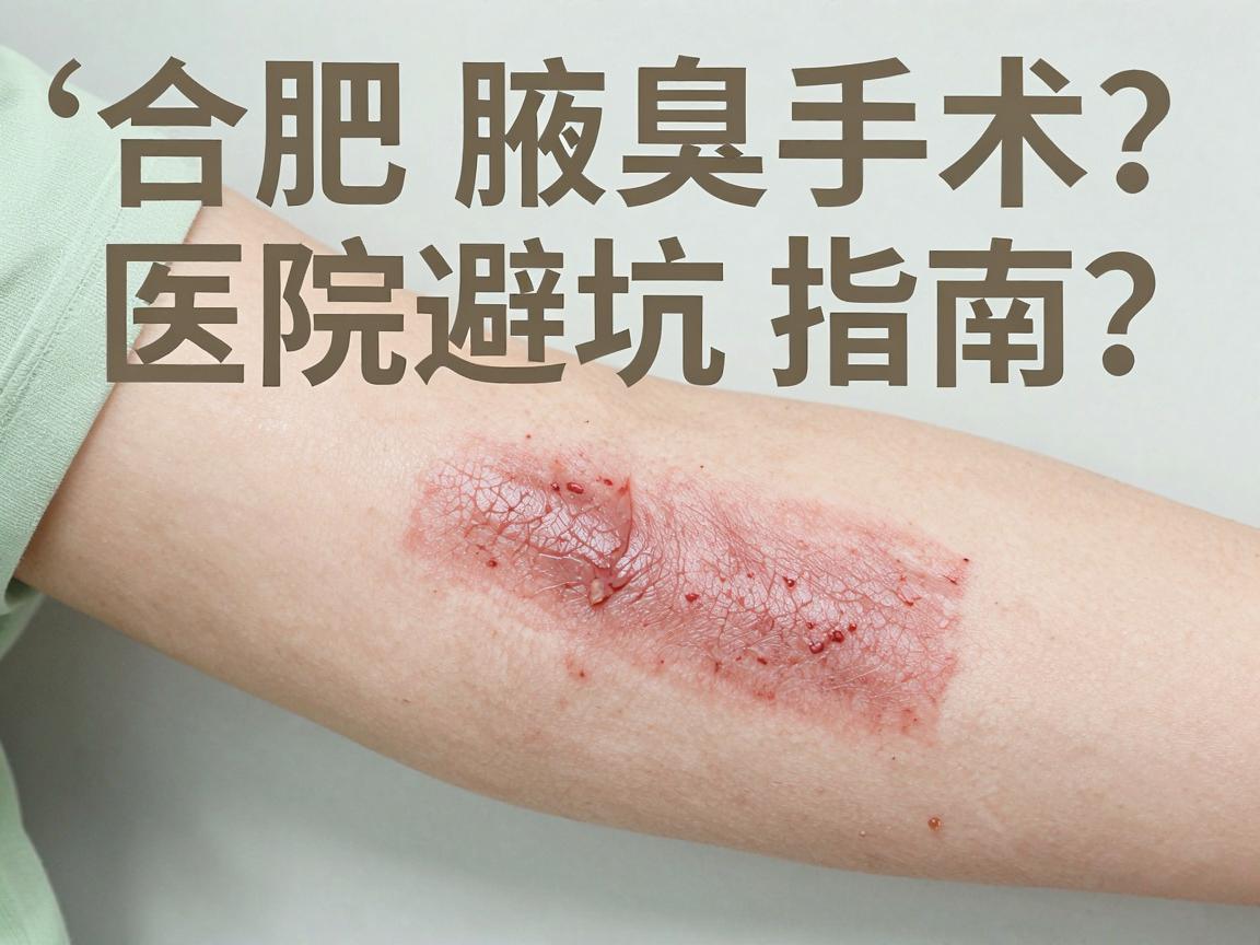 合肥腋臭手术怎么选？合肥腋臭手术医院避坑指南，别让腋臭手术白挨刀