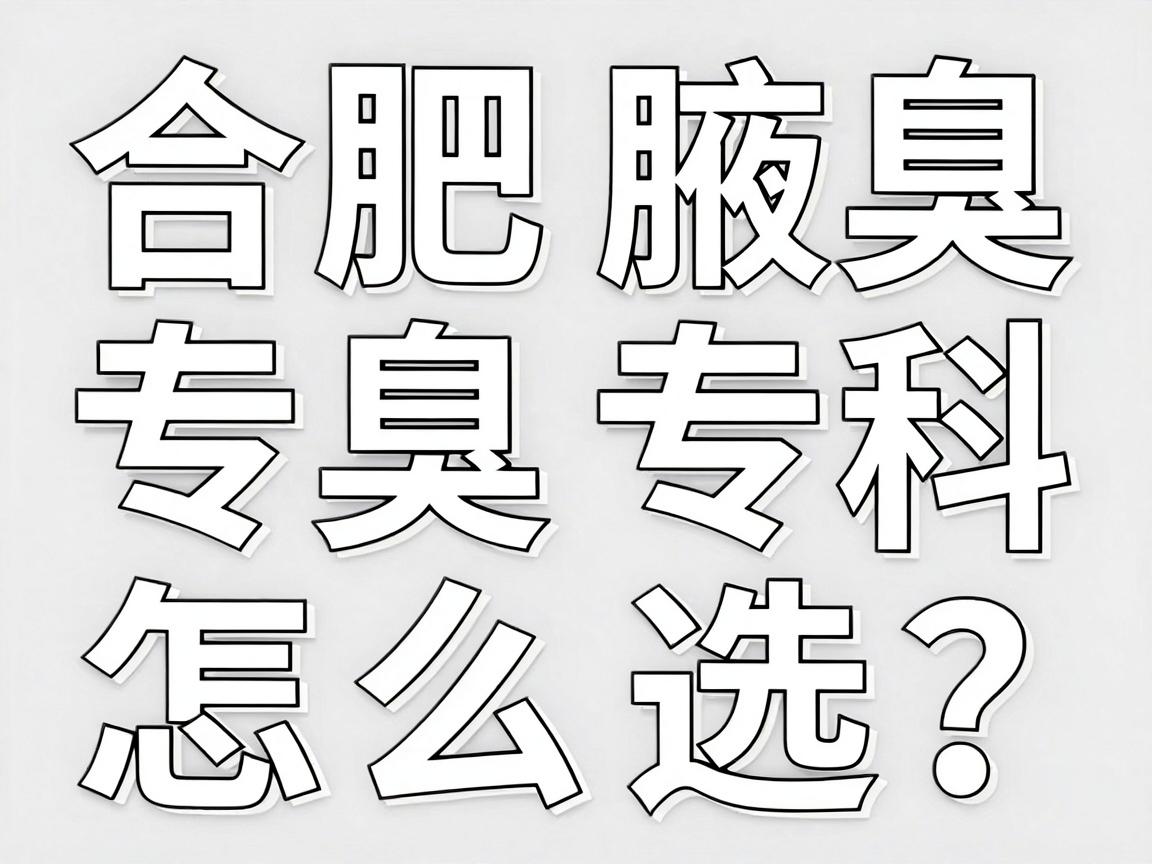 合肥腋臭专科怎么选？这份合肥腋臭专科避坑指南请收好