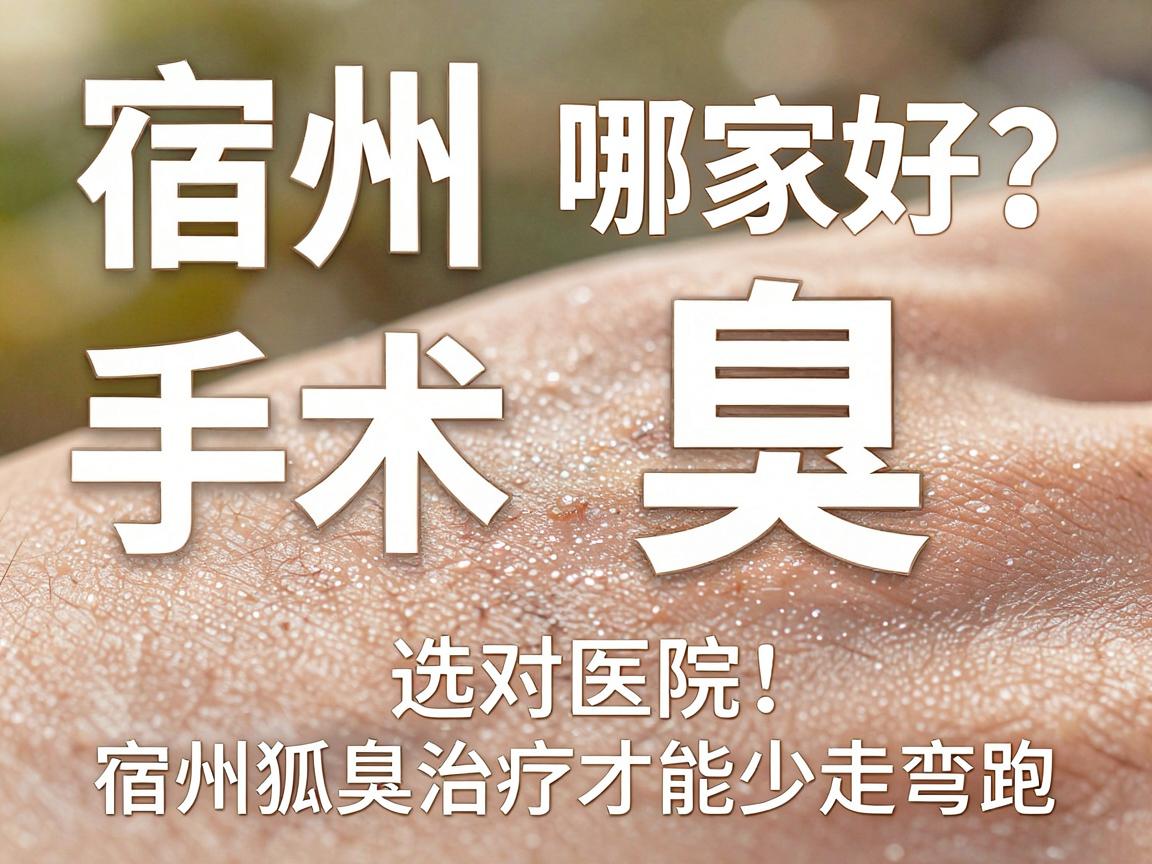宿州狐臭微创手术哪家好？选对医院，宿州狐臭治疗才能少走弯路