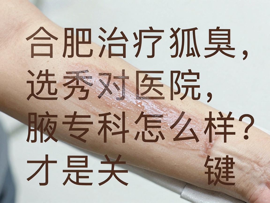 合肥腋秀腋臭专科怎么样？合肥治疗狐臭，选对医院才是关键