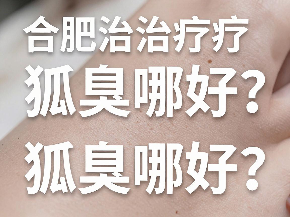 合肥治狐臭哪好？一篇讲透合肥腋臭治疗的选择与避坑