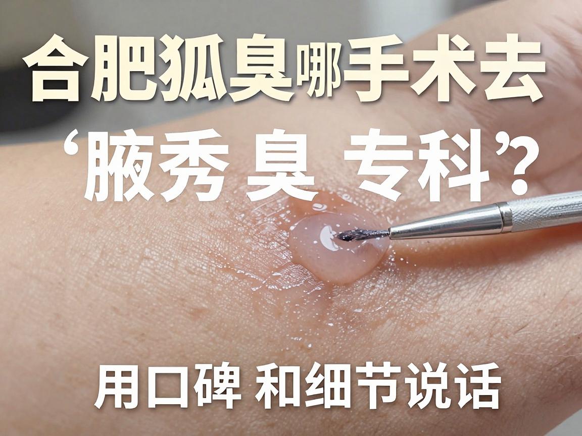 合肥狐臭手术去哪家医院？合肥腋秀腋臭专科，用口碑和细节说话