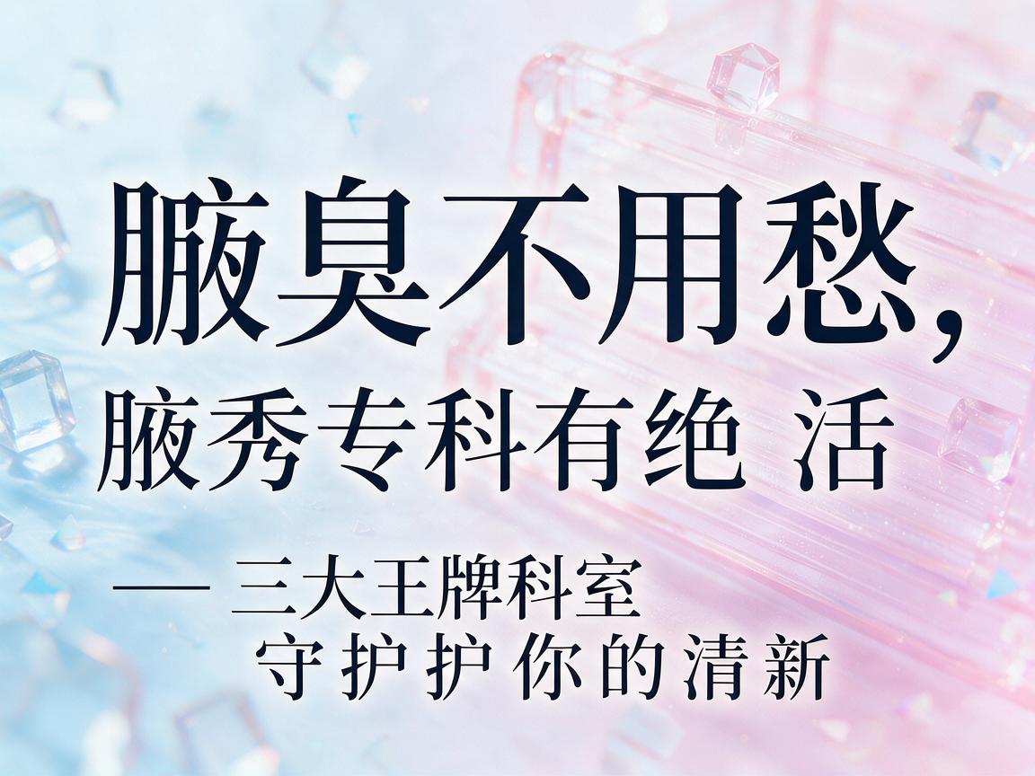 腋臭不用愁，腋秀专科有绝活—三大王牌科室守护你的清新