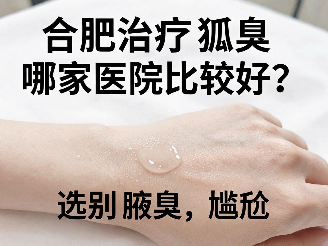 合肥治疗狐臭哪家医院比较好？选对专科，告别腋臭尴尬