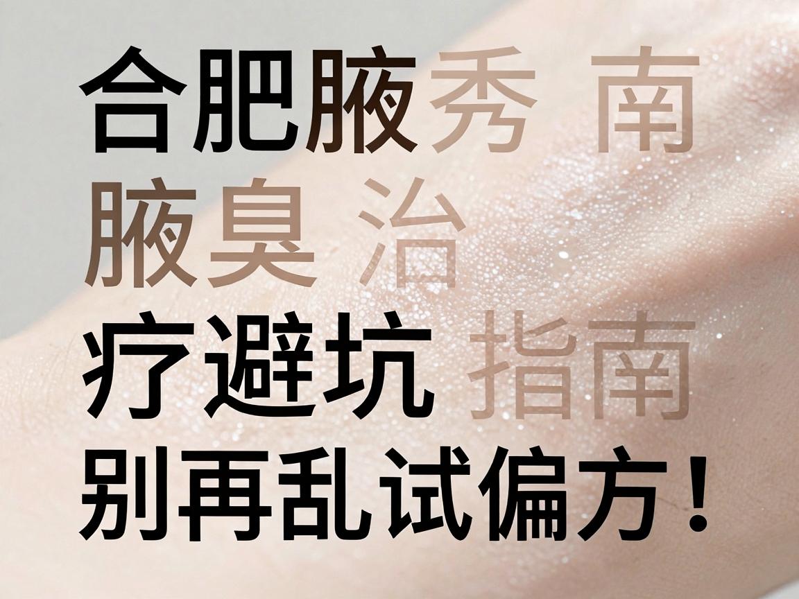 合肥腋臭治疗避坑指南，别再乱试偏方，合肥腋秀教你科学应对腋臭