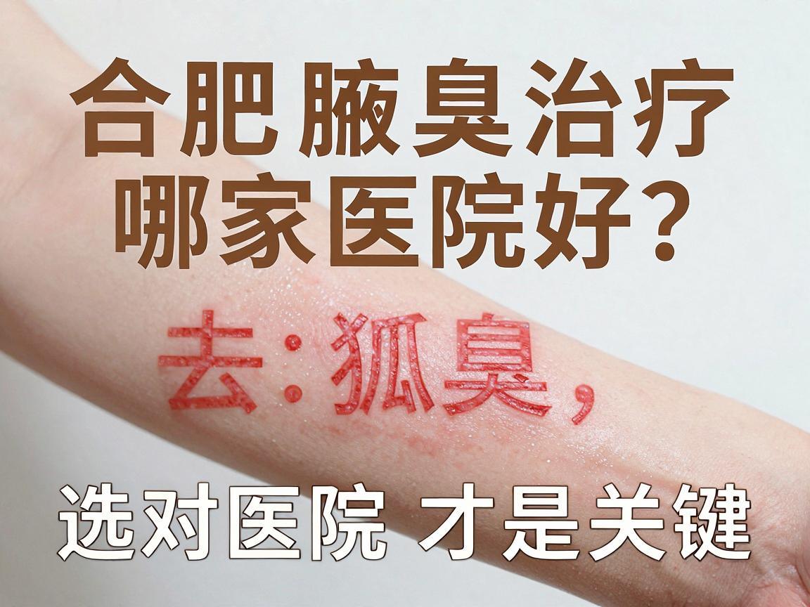 合肥腋臭治疗哪家医院好？去除狐臭，选对医院才是关键
