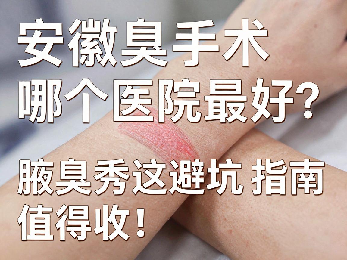 安徽狐臭手术哪个医院最好？别只看排名，腋秀这份避坑指南值得收！