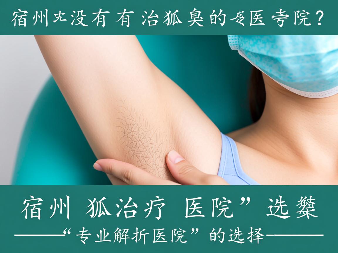 宿州有没有治狐臭的医院？专业解析宿州狐臭治疗医院的选择