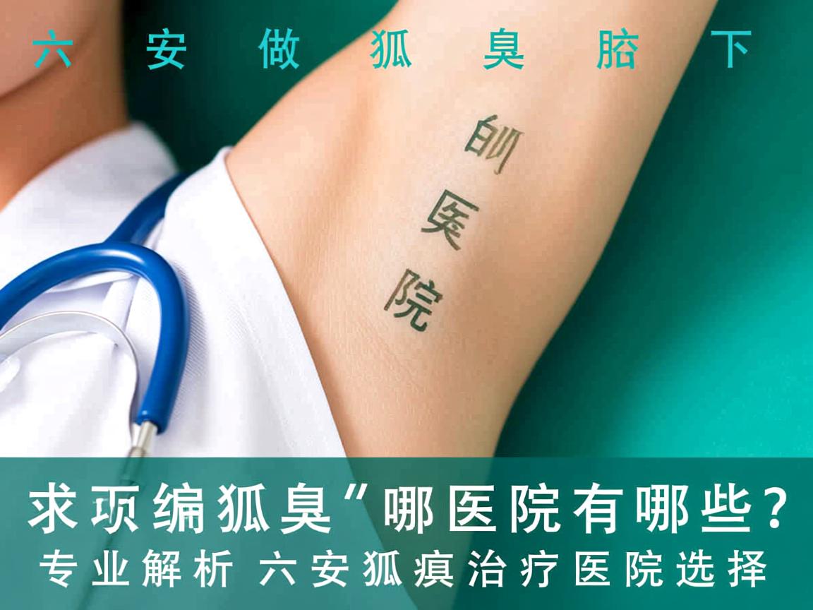 六安做狐臭腋下狐臭的医院有哪些？专业解析六安狐臭治疗医院选择