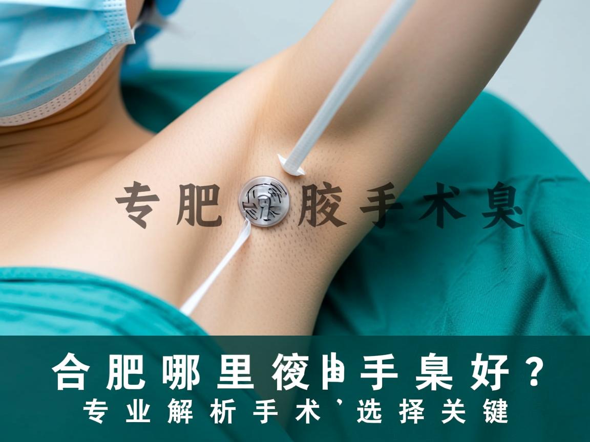 合肥哪里开腋臭手术好？专业解析腋臭手术的选择关键
