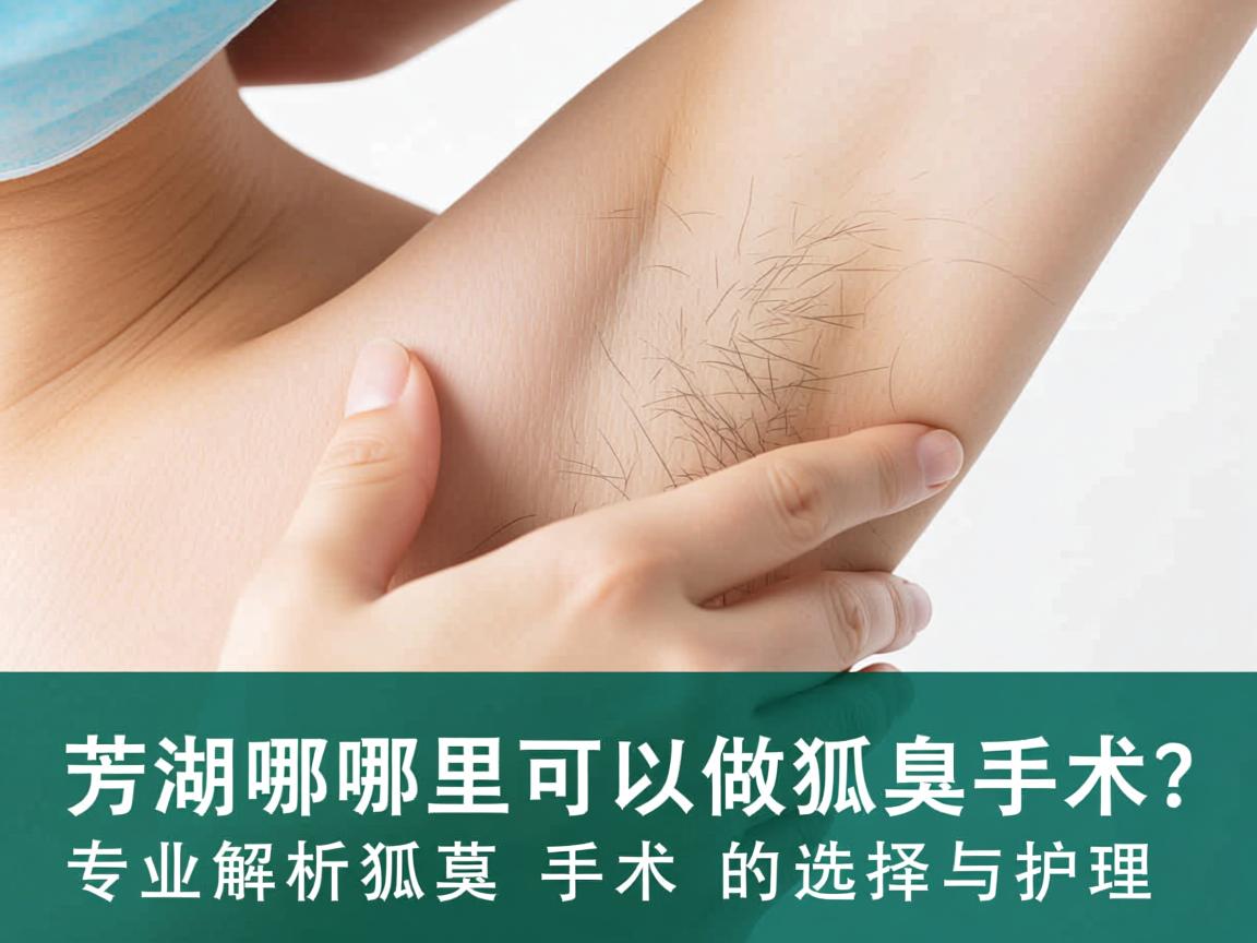 芜湖哪里可以做狐臭手术？专业解析狐臭手术的选择与护理