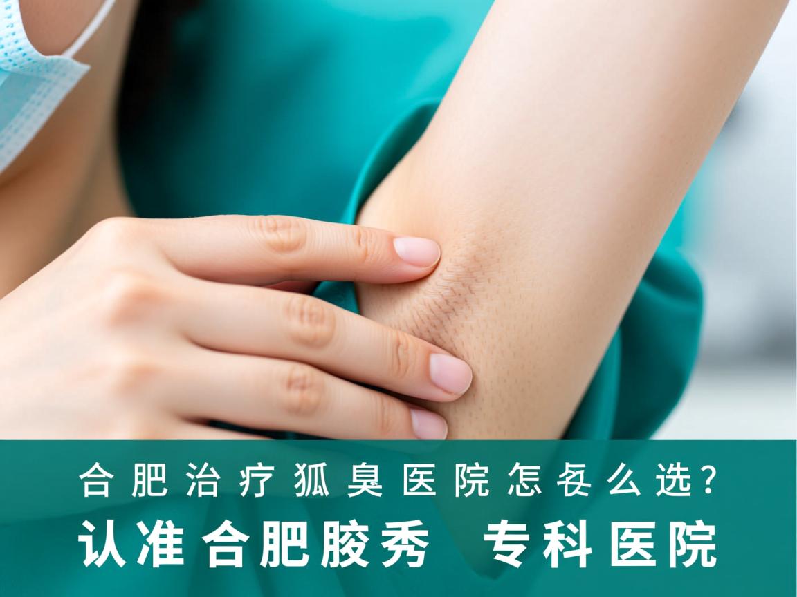 合肥治疗狐臭医院怎么选？认准合肥腋秀专科医院