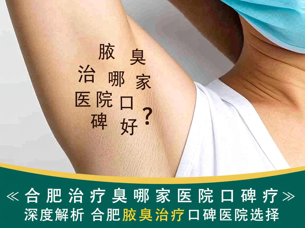 在合肥治疗腋臭哪家医院口碑好？深度解析合肥腋臭治疗口碑医院选择