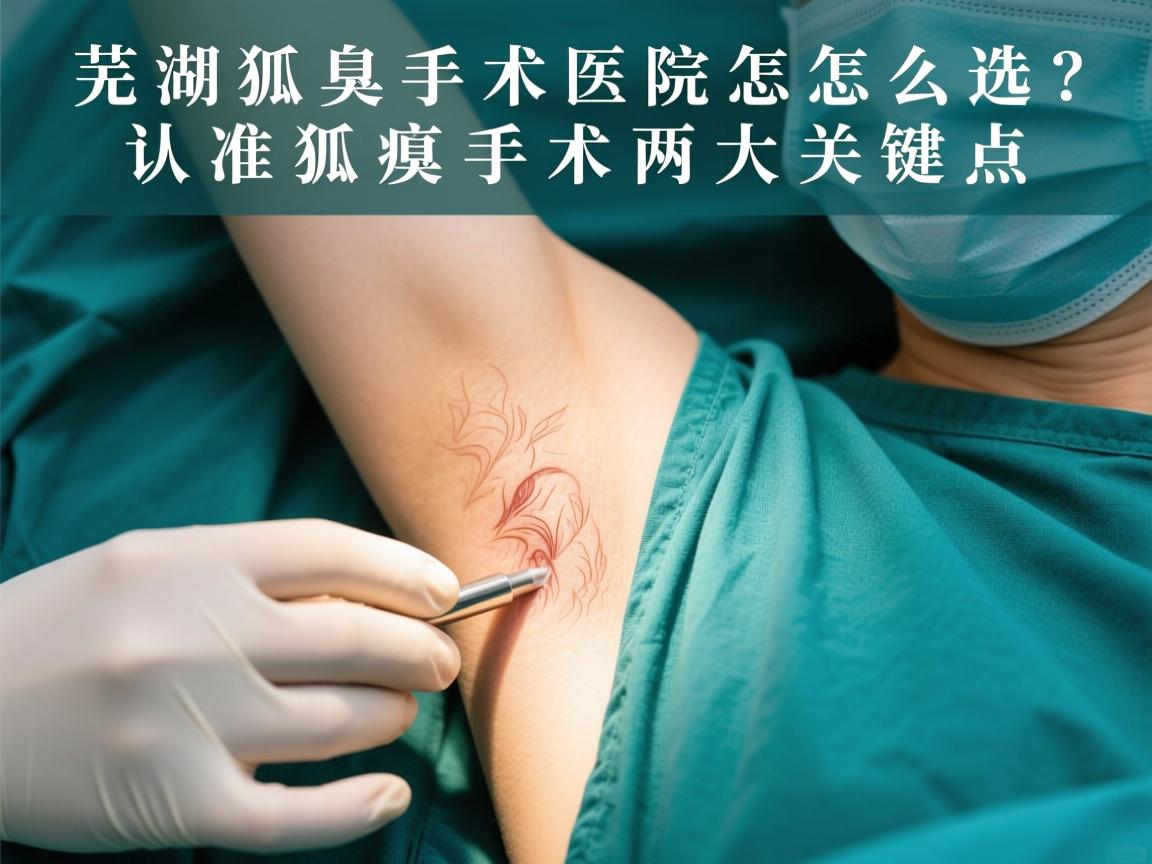 芜湖狐臭手术医院怎么选？认准狐臭手术两大关键点