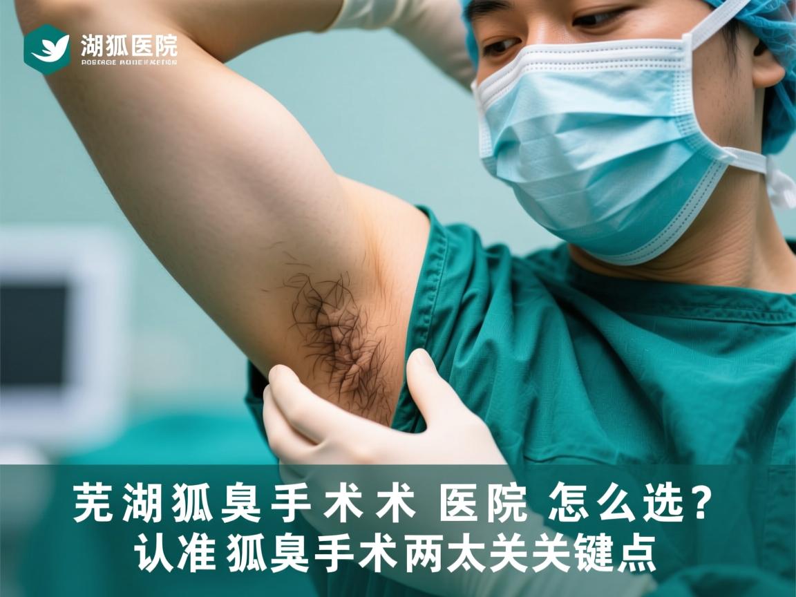 芜湖狐臭手术医院怎么选？认准狐臭手术两大关键点