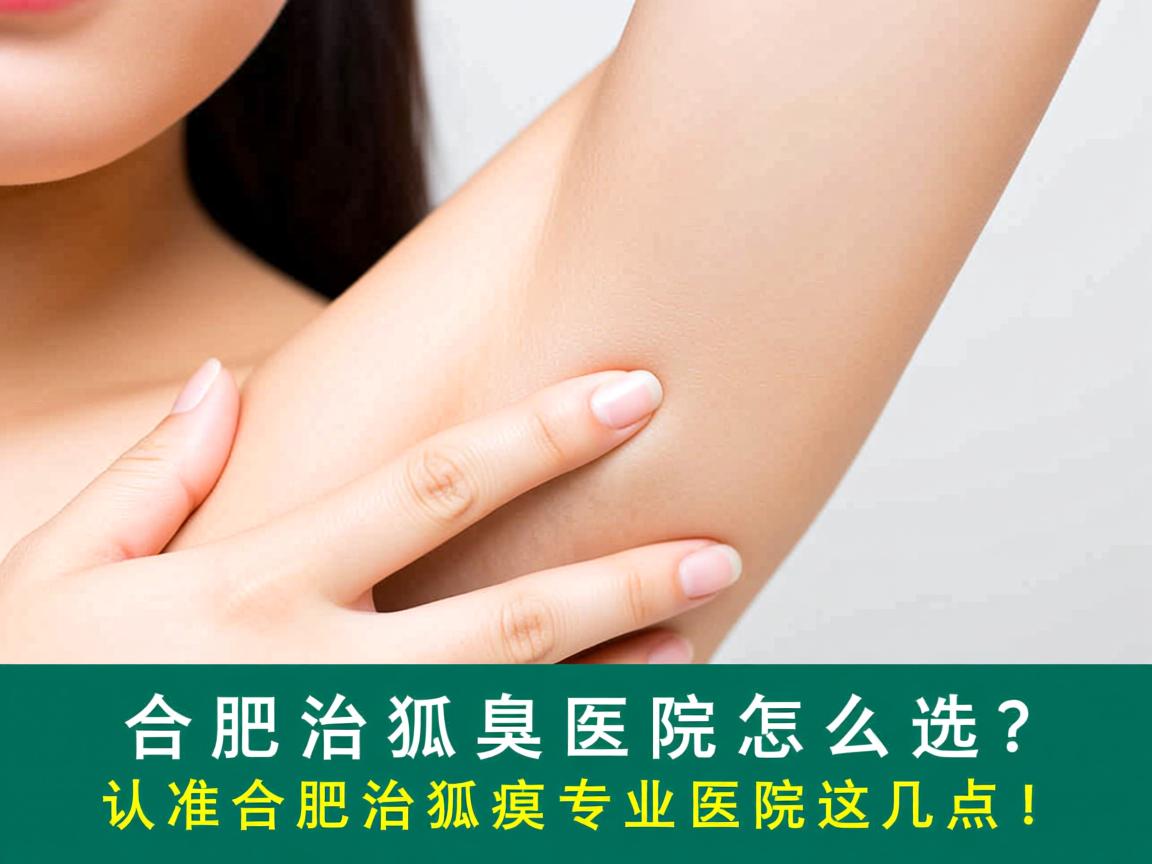 合肥治狐臭医院怎么选？认准合肥治狐臭专业医院这几点！