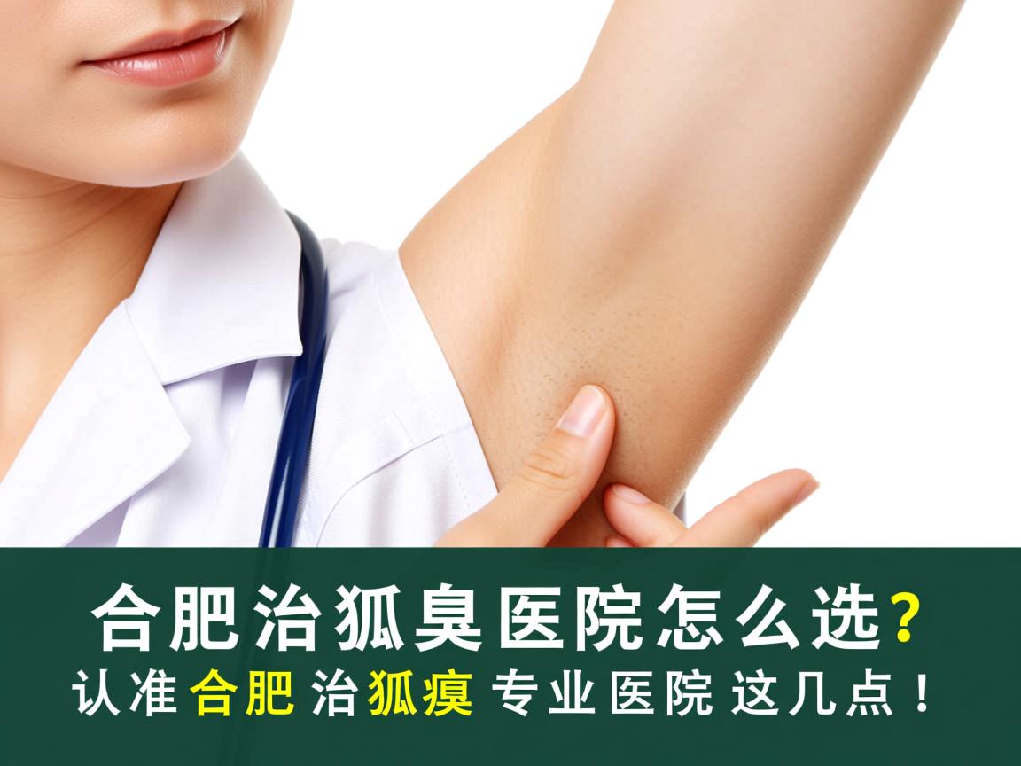 合肥治狐臭医院怎么选？认准合肥治狐臭专业医院这几点！