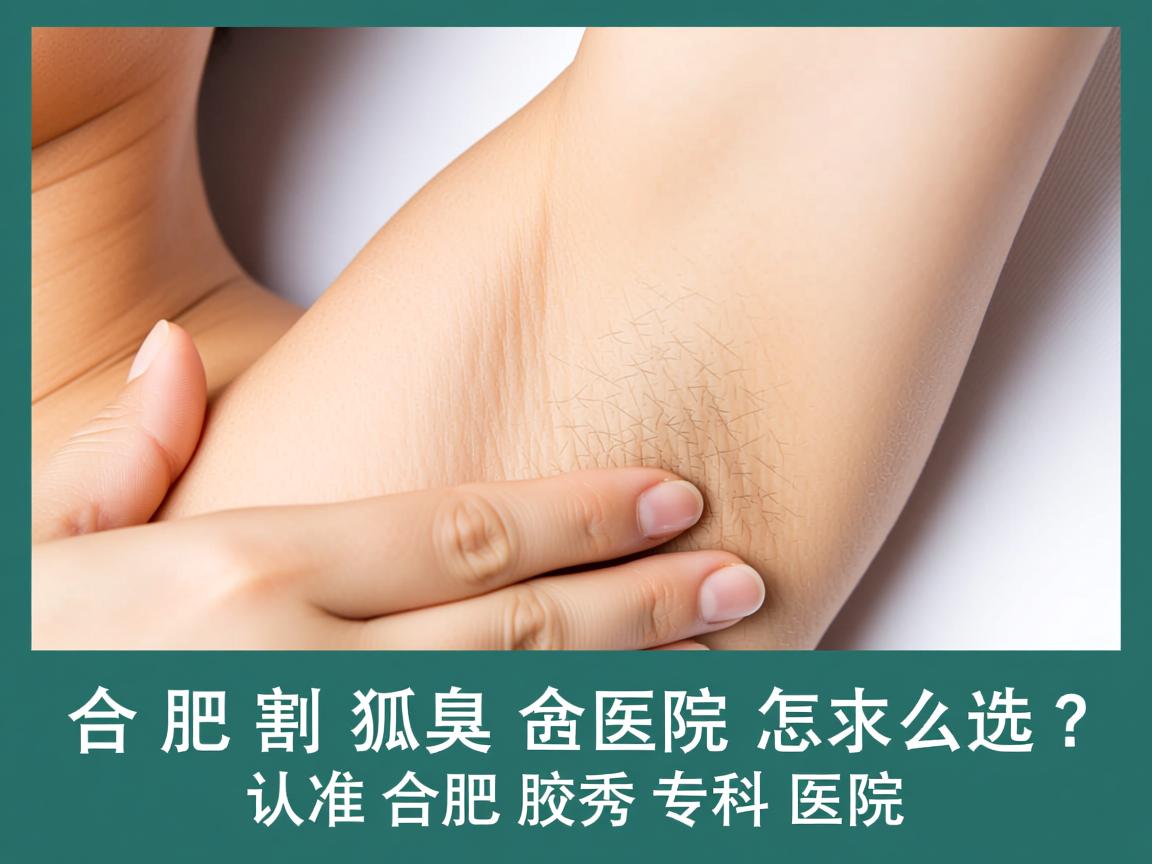 合肥割狐臭医院怎么选？认准合肥腋秀专科医院
