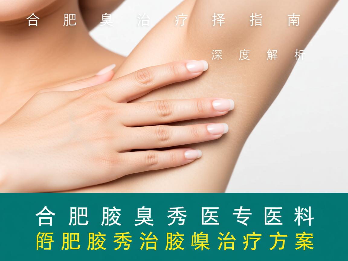 合肥腋臭治疗选择指南，深度解析合肥腋秀专科的腋臭治疗方案