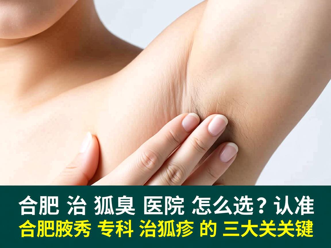 合肥治狐臭医院怎么选？认准合肥腋秀专科治狐臭的三大关键