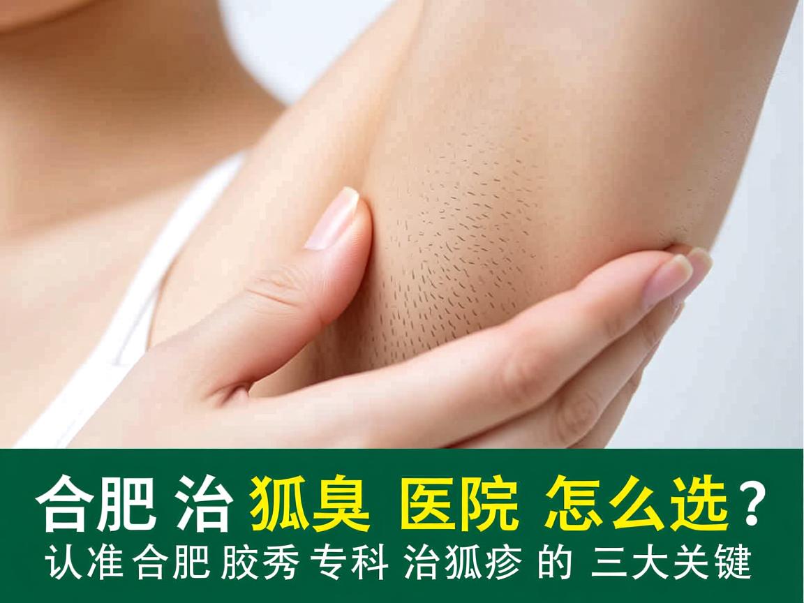 合肥治狐臭医院怎么选？认准合肥腋秀专科治狐臭的三大关键