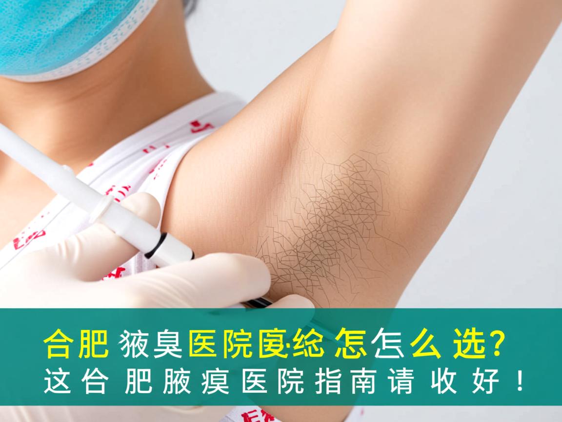 合肥腋臭医院怎么选？这份合肥腋臭医院指南请收好！