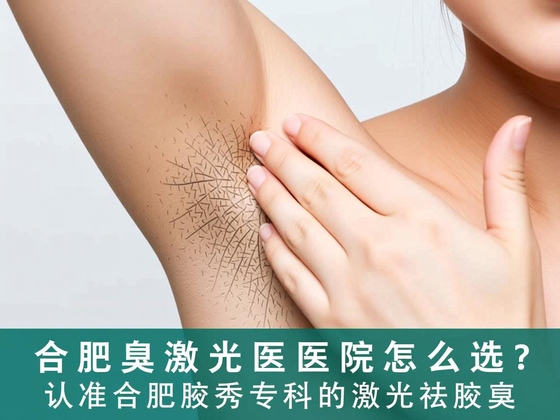 合肥腋臭激光医院怎么选？认准合肥腋秀专科的激光祛腋臭
