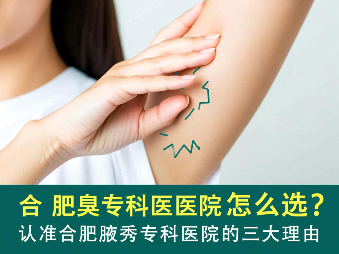 合肥腋臭专科医院怎么选？认准合肥腋秀专科医院的三大理由