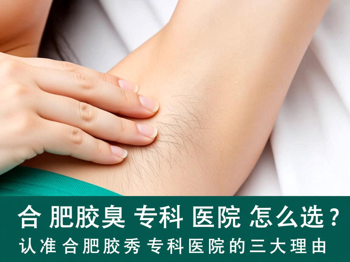合肥腋臭专科医院怎么选？认准合肥腋秀专科医院的三大理由