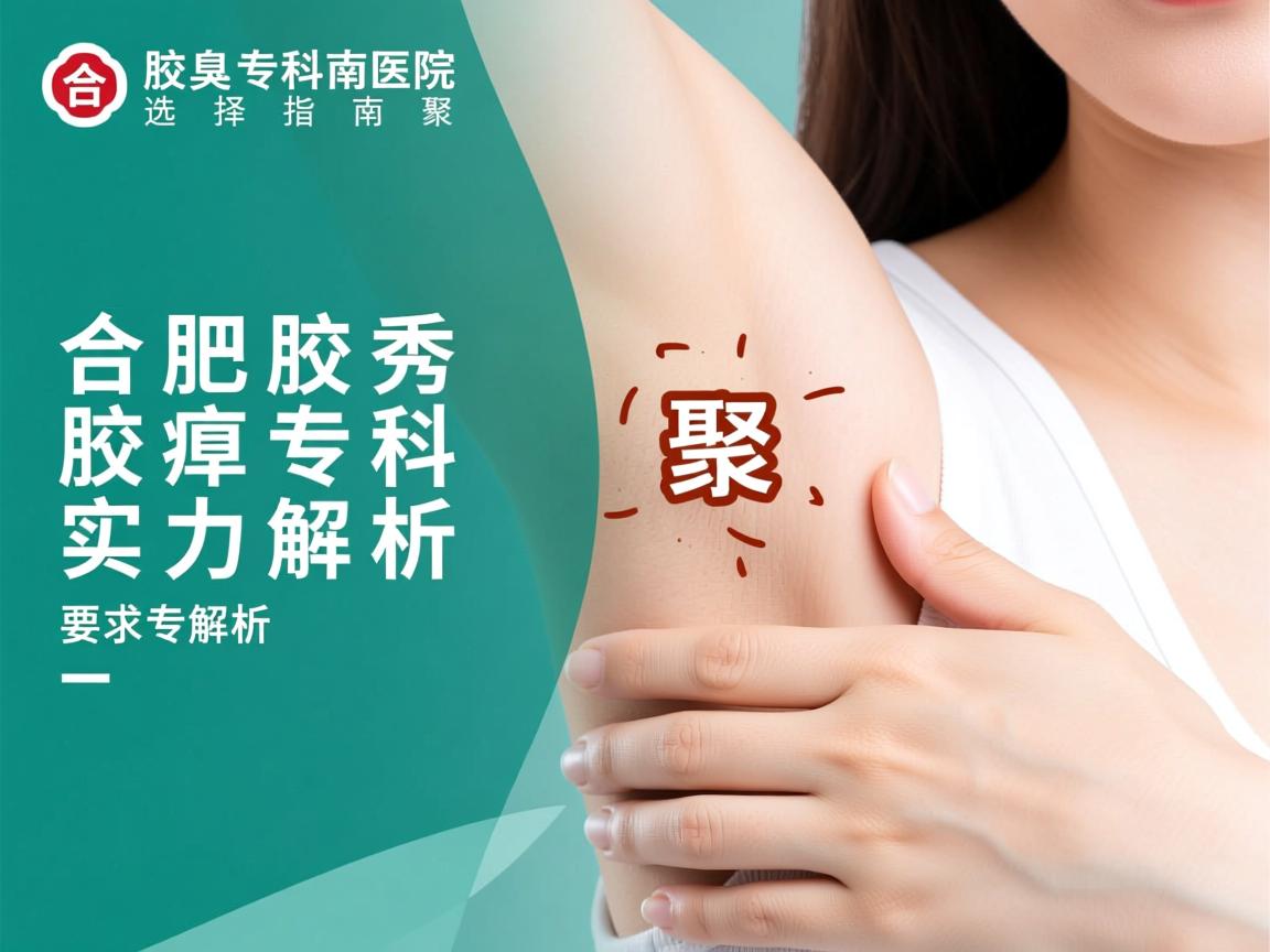 合肥腋臭专科医院选择指南，聚焦合肥腋秀腋臭专科实力解析