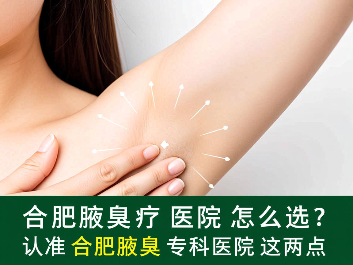 合肥腋臭治疗医院怎么选？认准合肥腋臭专科医院这两点