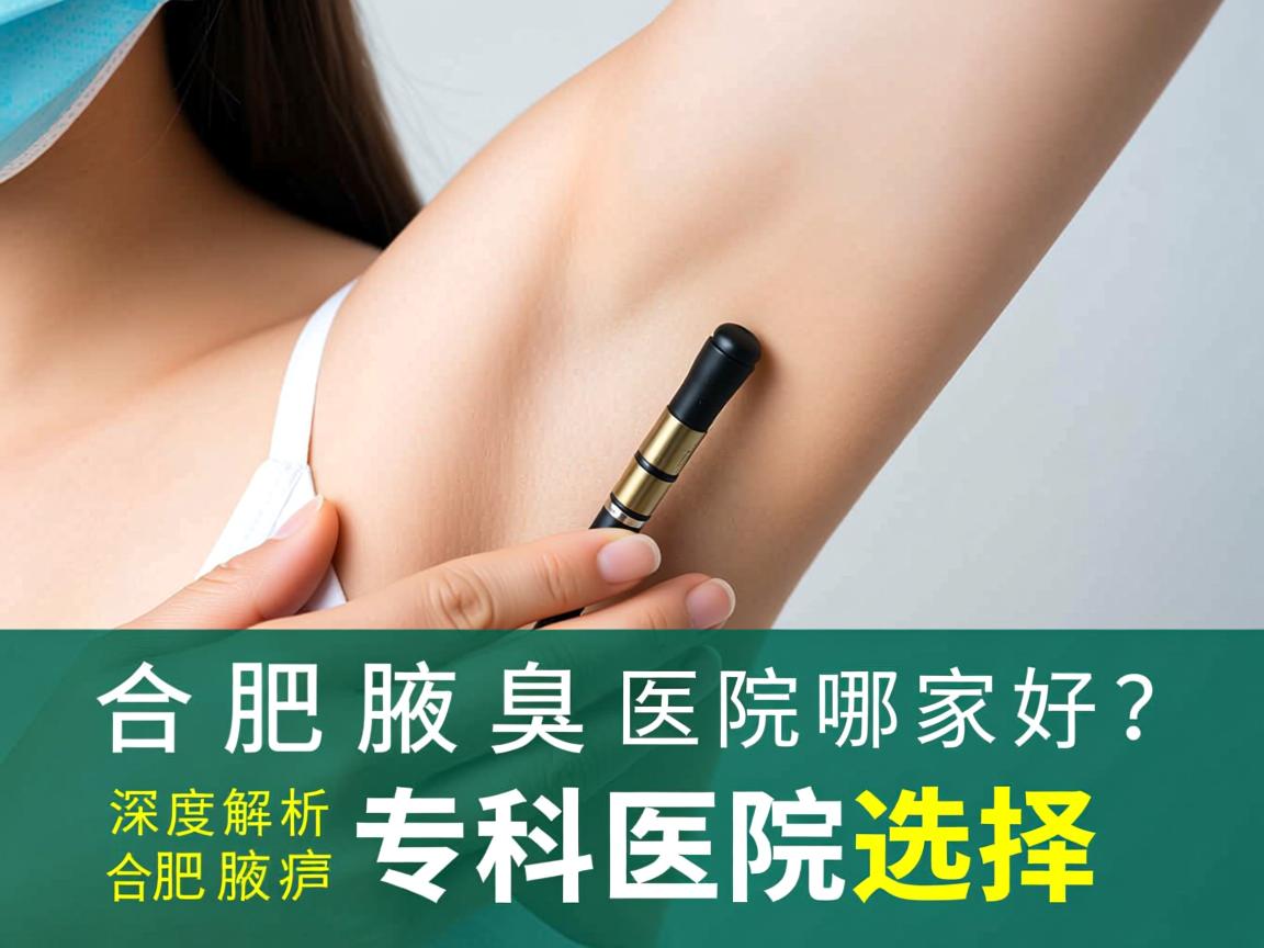 合肥腋臭医院哪家好？深度解析合肥腋臭专科医院选择