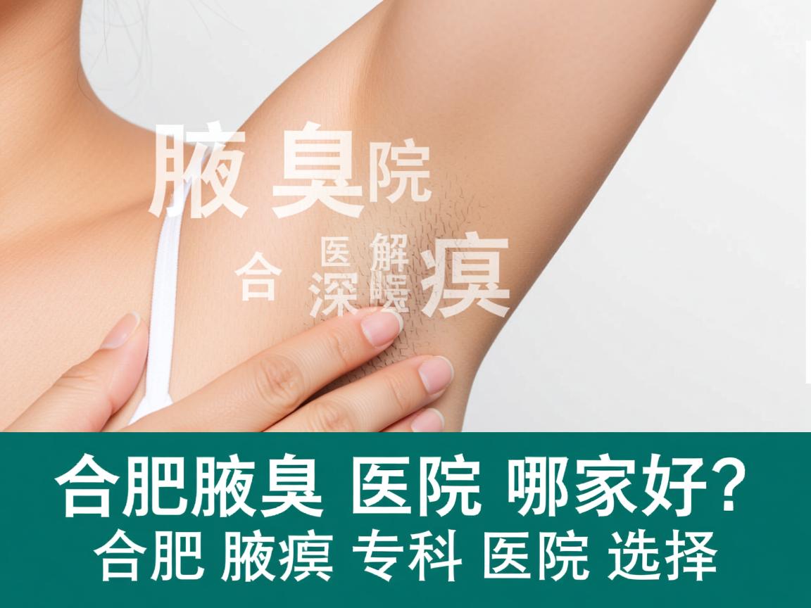 合肥腋臭医院哪家好？深度解析合肥腋臭专科医院选择