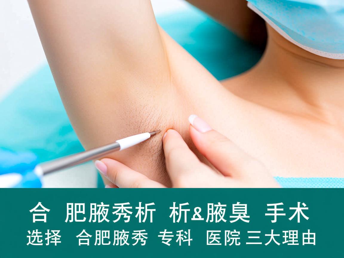 合肥腋秀解析腋臭手术，选择合肥腋秀专科医院的三大理由