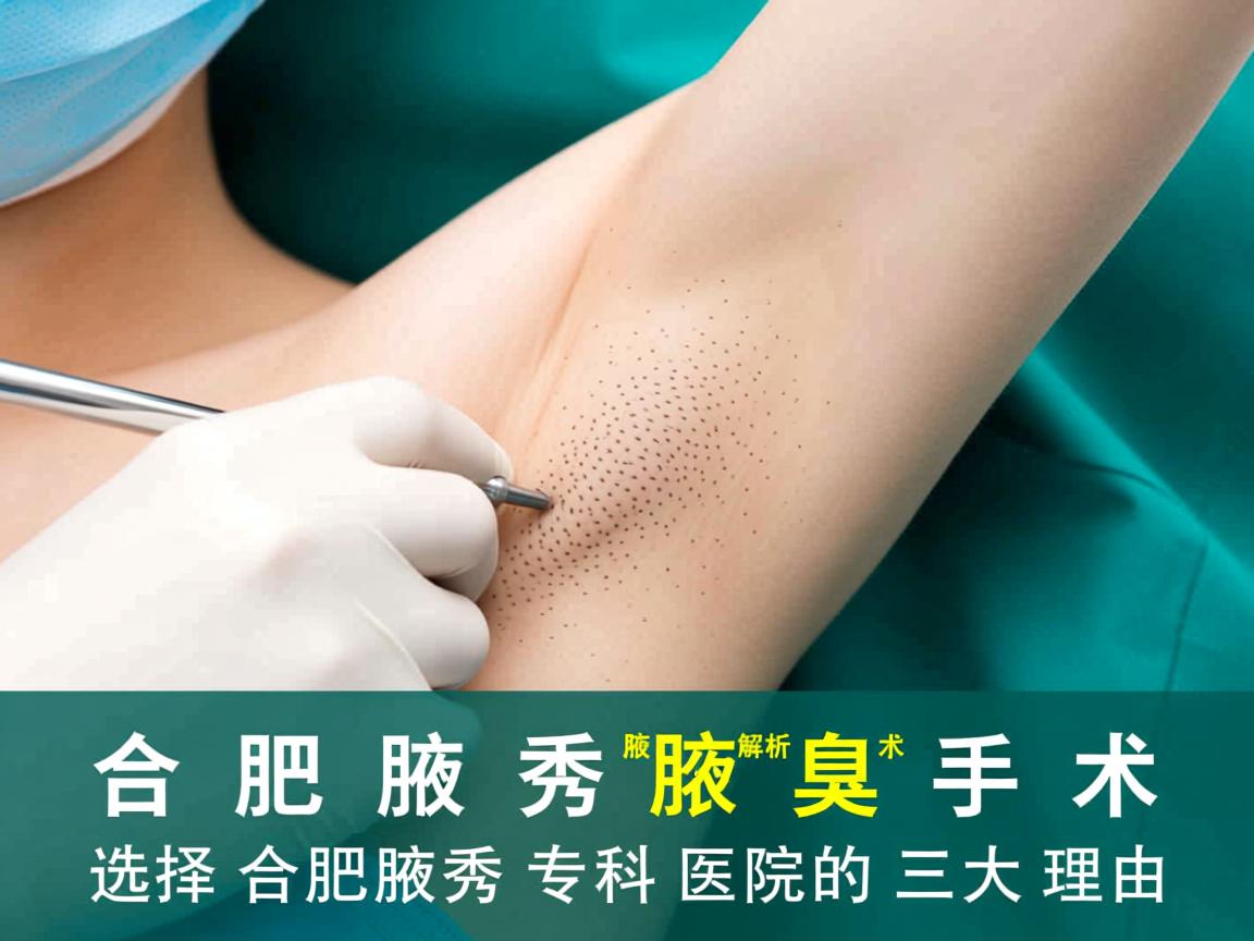 合肥腋秀解析腋臭手术，选择合肥腋秀专科医院的三大理由