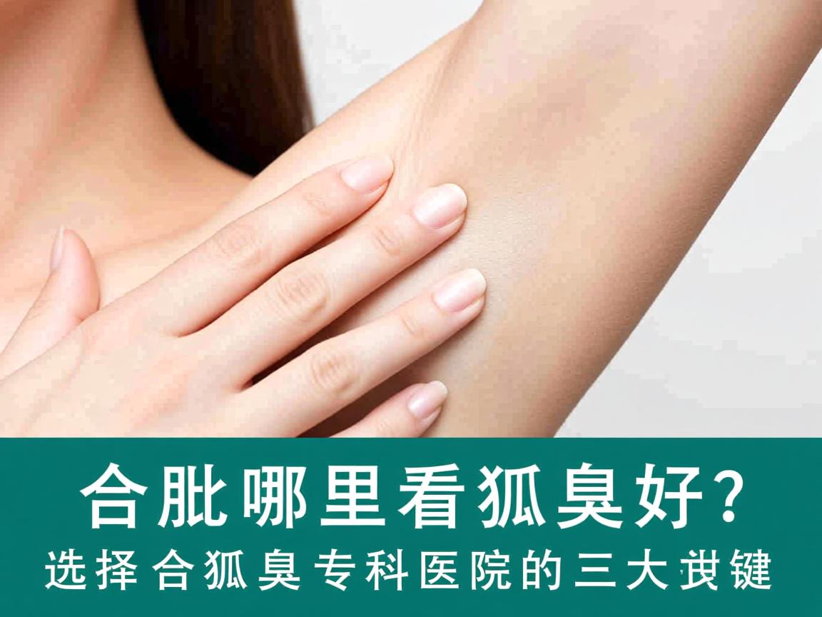 合肥哪里看狐臭好？选择合肥狐臭专科医院的三大关键
