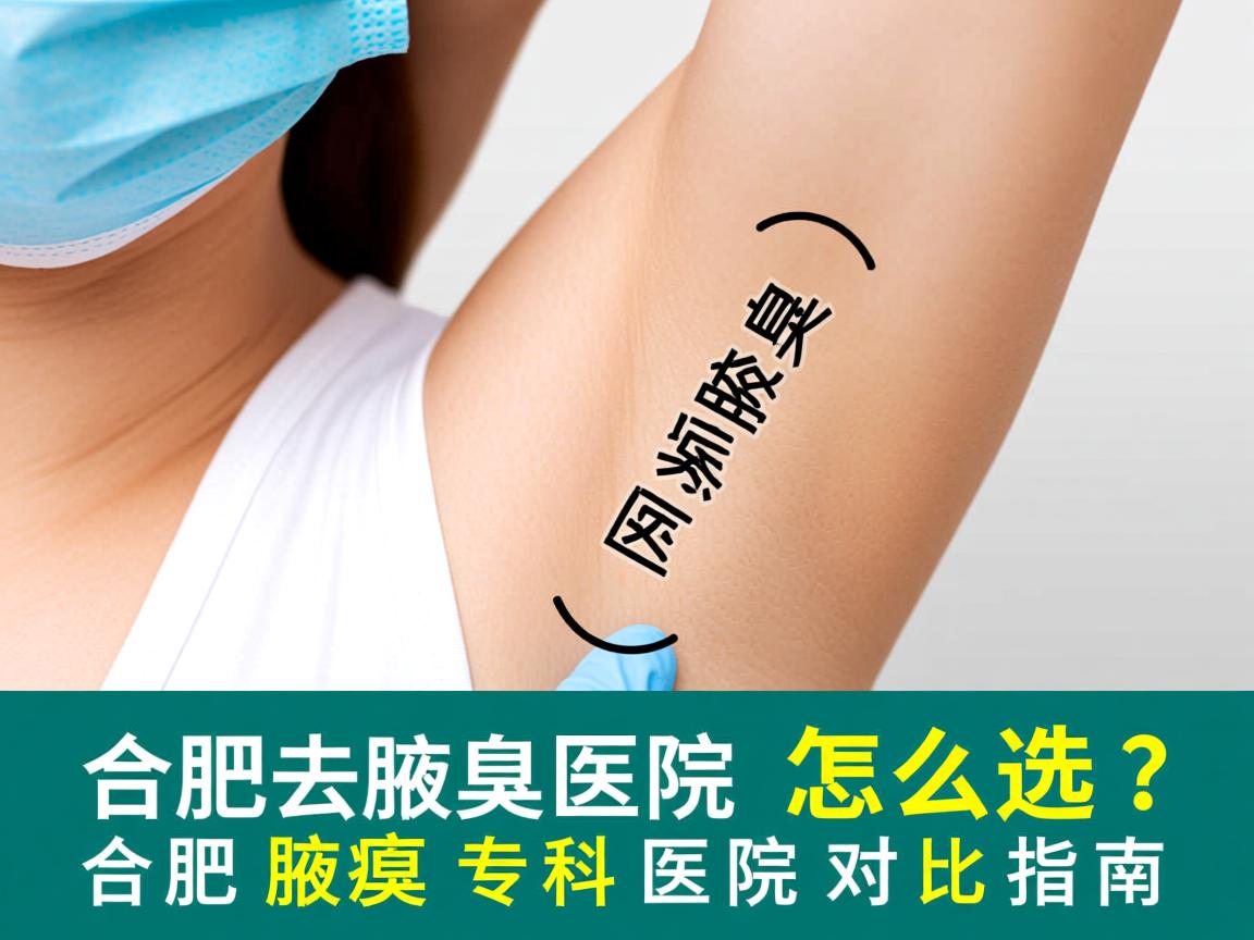 合肥去腋臭医院怎么选？合肥腋臭专科医院对比指南