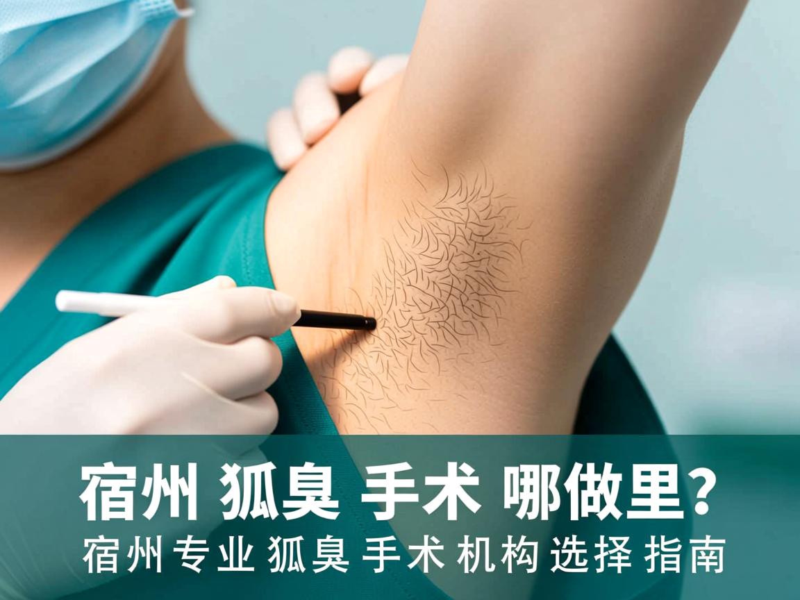 宿州狐臭手术哪里做？宿州专业狐臭手术机构选择指南