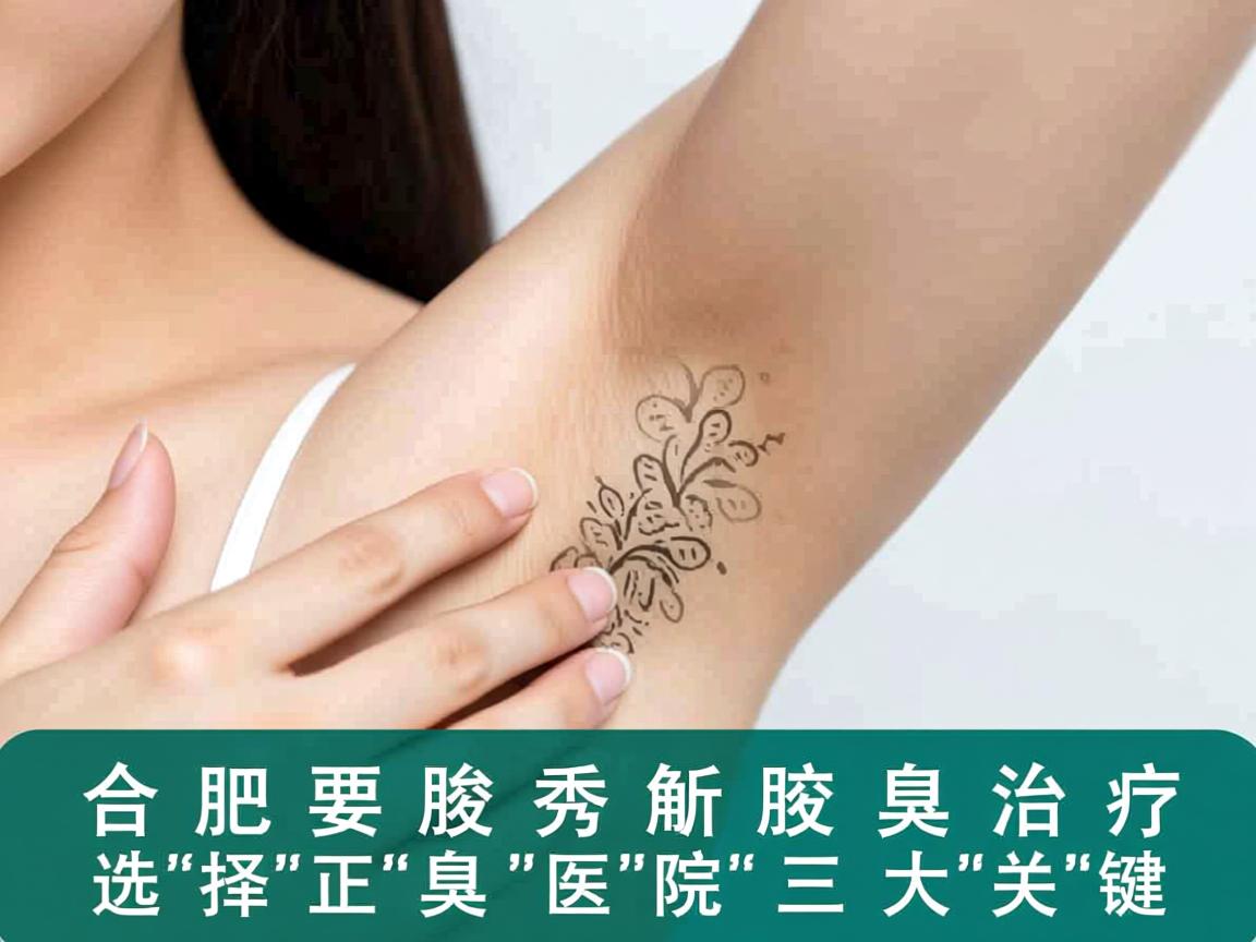 合肥腋秀解析腋臭治疗，选择正规腋臭医院的三大关键