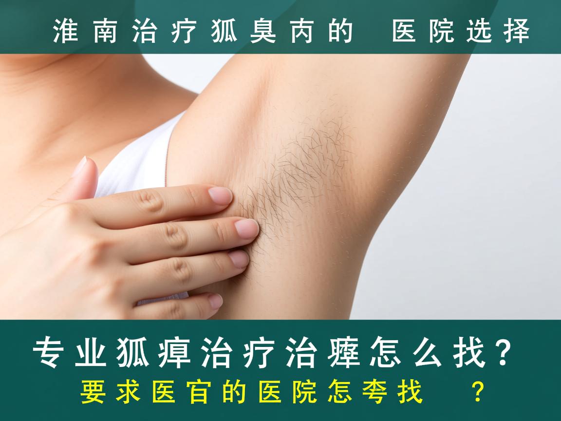 淮南治疗狐臭的医院选择，专业狐臭治疗医院怎么找？