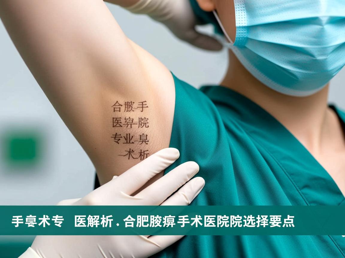 合肥腋臭手术医院，专业解析合肥腋臭手术医院的选择要点