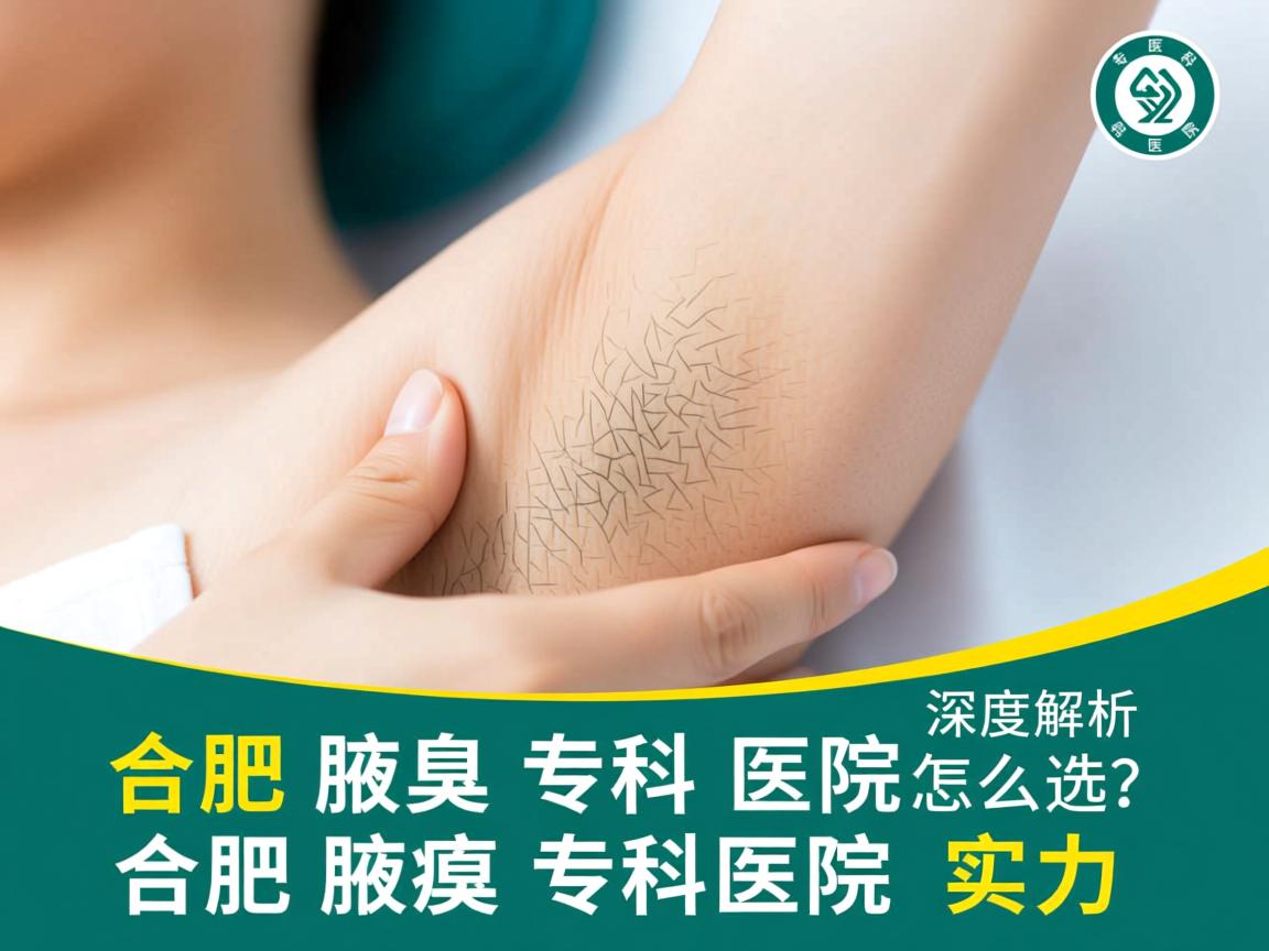合肥腋臭专科医院怎么选？深度解析合肥腋臭专科医院实力