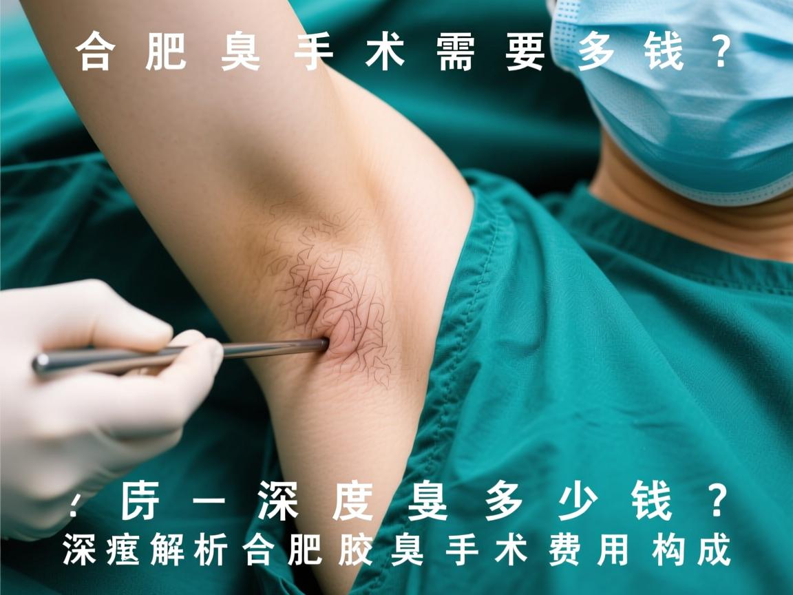 合肥腋臭手术需要多少钱？深度解析合肥腋臭手术费用构成
